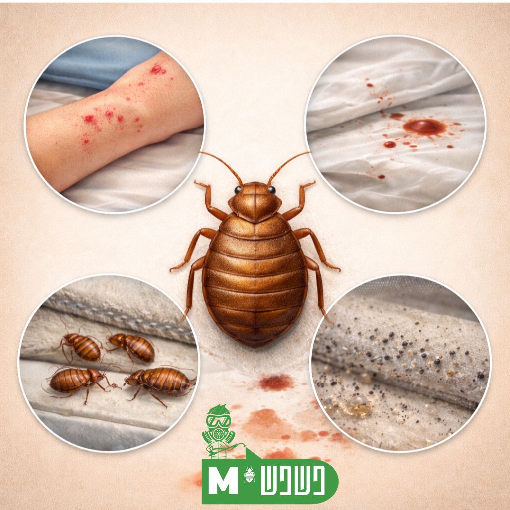 הסימנים לפשפש המיטה